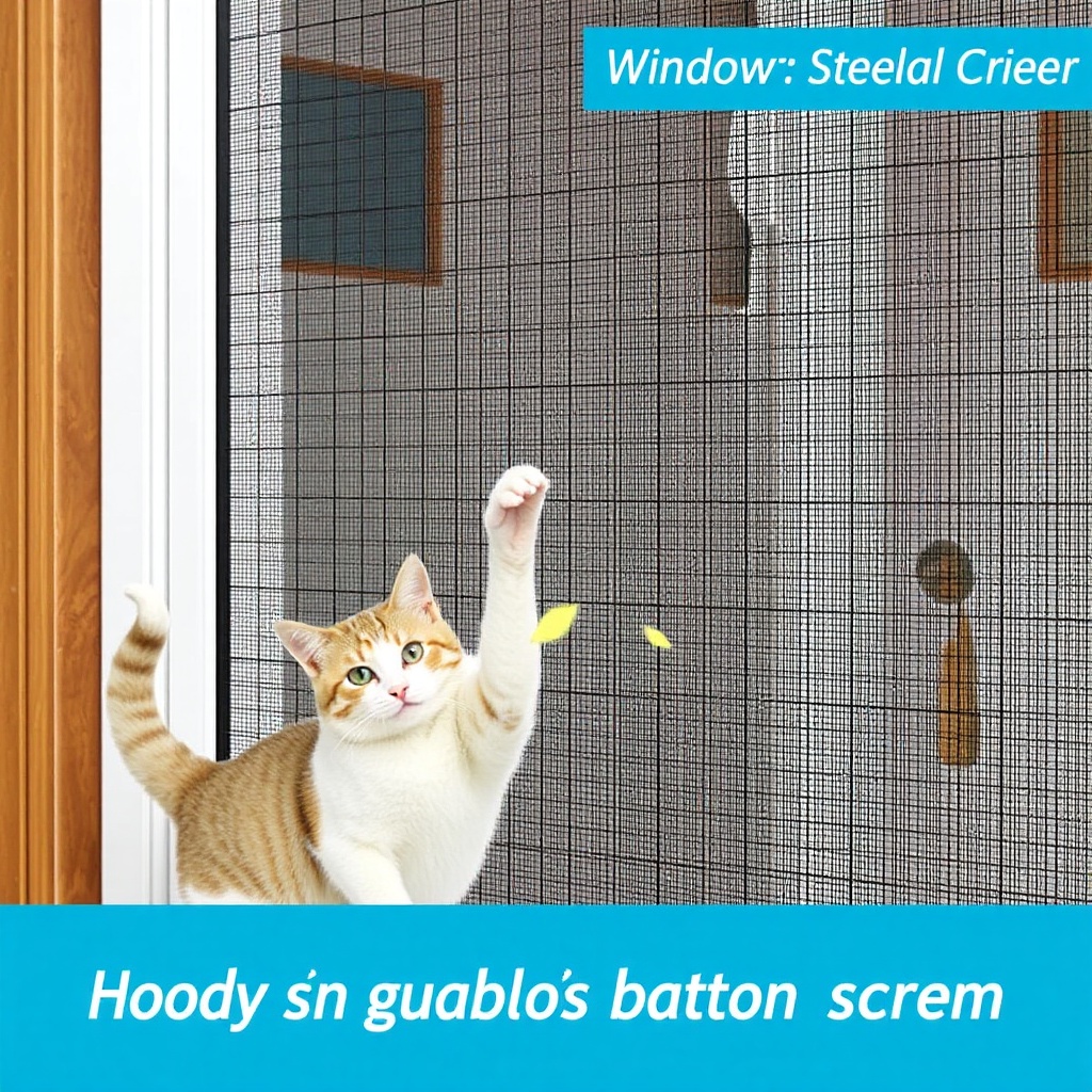 Çelik Tel Sineklik vs Fiberglas: Kediler İçin Hangisi Daha Sağlam?