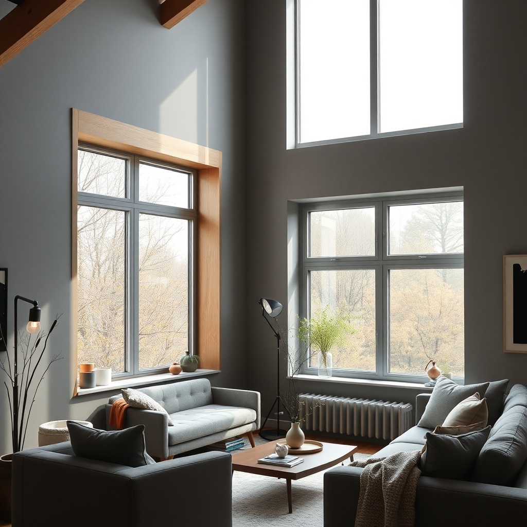 Antrasit Gri Pencereler İçin Modern Sineklik Renk Kombinleri